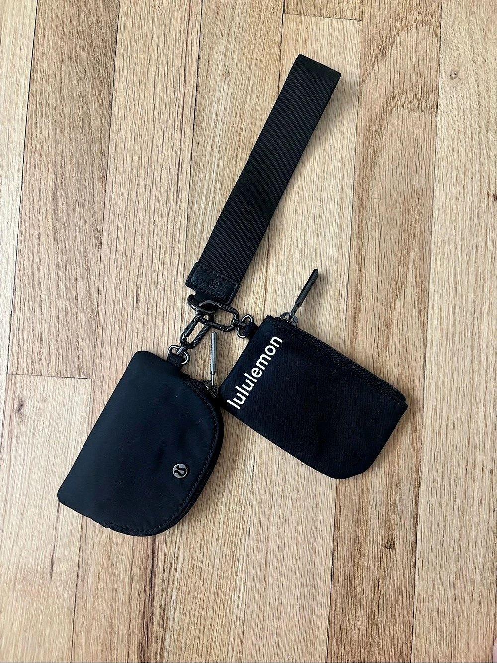 lululemon Dual Pouch Wristlet Mini Bag Set in Black